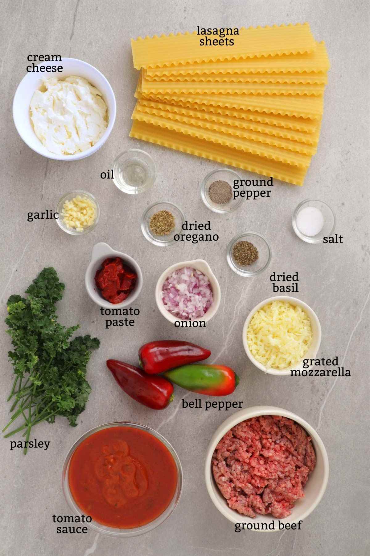 Image of various ingredients